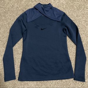 NIKE DRI FIT LONG SLEEVE WITH CHEST CUT OUT